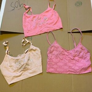 Juicy Couture Pink and Cream Tops Set